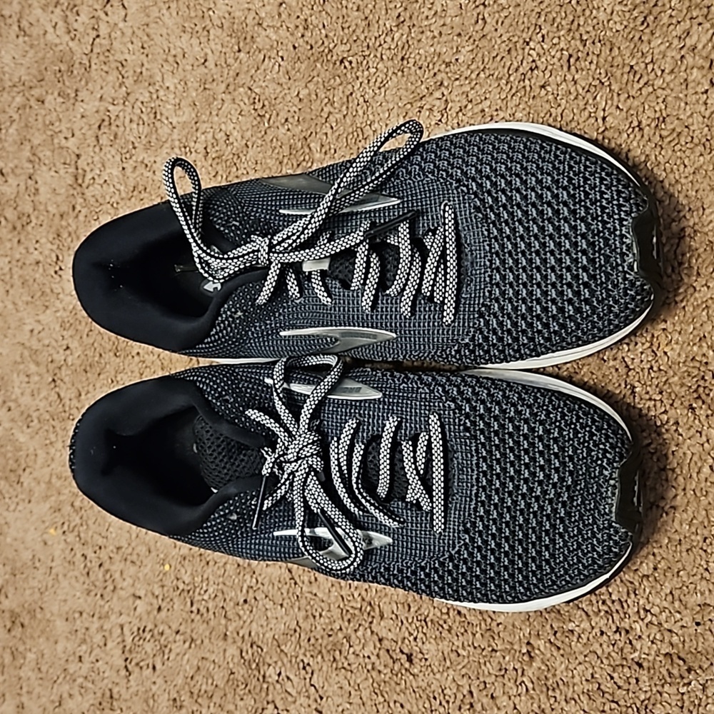 Brooks Black and White Athletic Shoes
